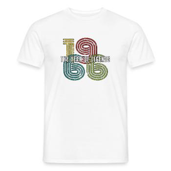 Millésime 1966 - T-shirt homme - blanc - Devant - AI Model Male 178 dark (178cm)