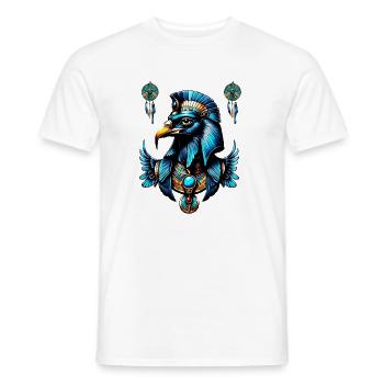 Horus, the Egyptian falcon god. - Men's T-Shirt - white - Front - AI Model Male 178 dark (178cm)