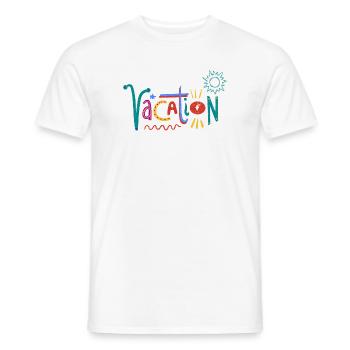 Art coloré de la Saint-Valentin avec des motifs de cœur - T-shirt homme - blanc - Devant - AI Model Male 178 dark (178cm)