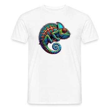 Chameleon - Men's T-Shirt - white - Front - AI Model Male 178 dark (178cm)