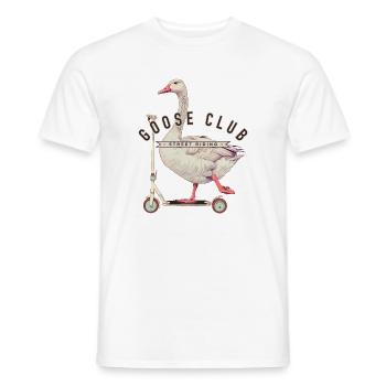 Giant Goose Skateboard Street Style Design - Männer T-Shirt - Weiß - Vorne - AI Model Male 178 dark (178cm)