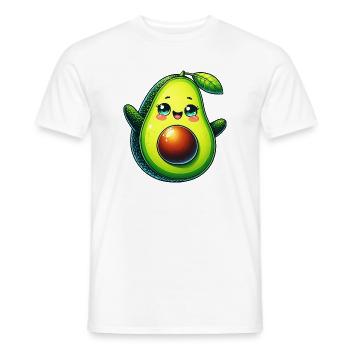 Avocat - T-shirt homme - blanc - Devant - AI Model Male 178 dark (178cm)