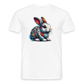 Lapin - T-shirt homme - blanc - Devant - AI Model Male 178 dark (178cm)