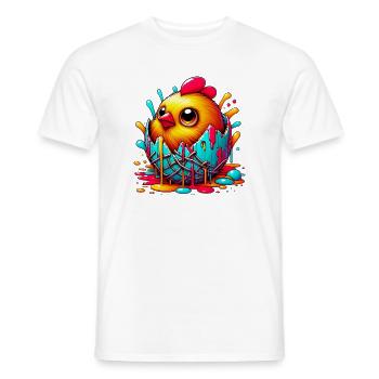 Chick - Men's T-Shirt - white - Front - AI Model Male 178 dark (178cm)