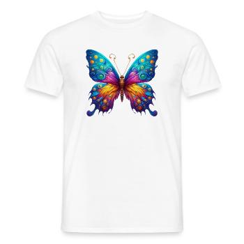 Van Gogh Schmetterling - Männer T-Shirt - Weiß - Vorne - AI Model Male 178 dark (178cm)
