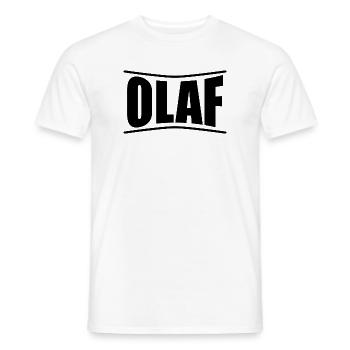 Idée cadeau t-shirt t-shirt Olaf - T-shirt homme - blanc - Devant - AI Model Male 178 dark (178cm)