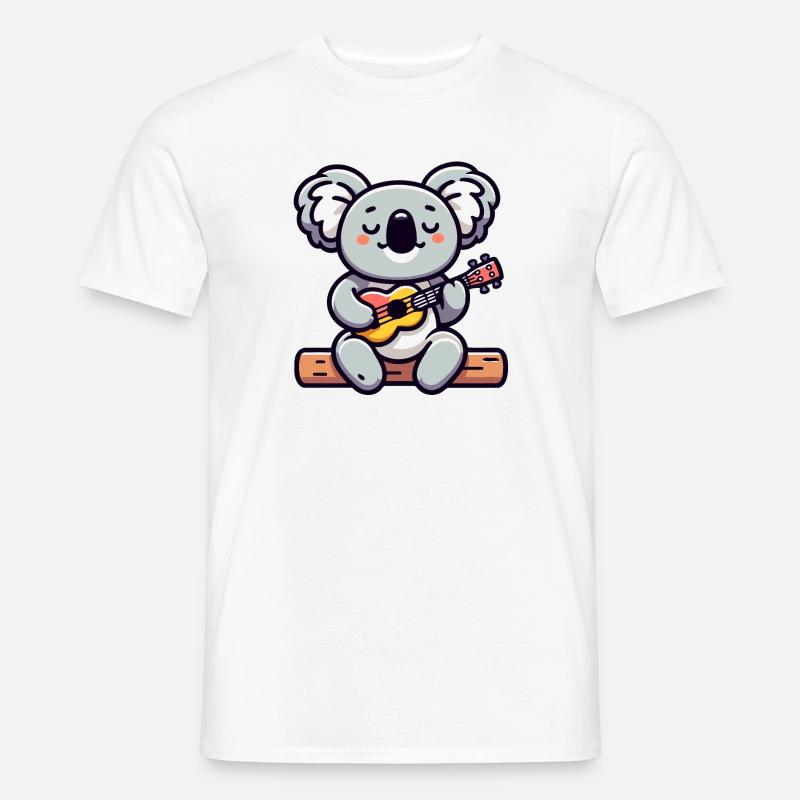 Koala Chords: The Eucalyptus Melodist - Men’s T-shirt - white