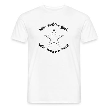 film österreich wir woans ned zwillinge muttertag - Männer T-Shirt - Weiß - Vorne - AI Model Male 178 dark (178cm)