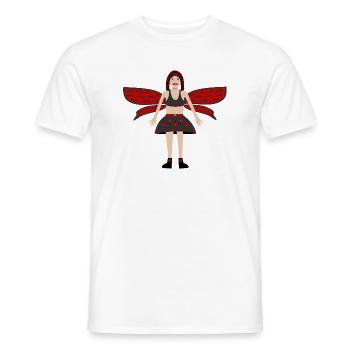Gothic Fantasy Fairy Cinnabar - Men's T-Shirt - white - Front - AI Model Male 178 dark (178cm)
