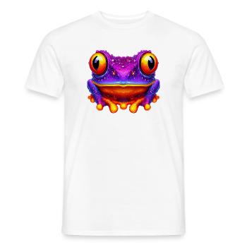 Frog - Men's T-Shirt - white - Front - AI Model Male 178 dark (178cm)