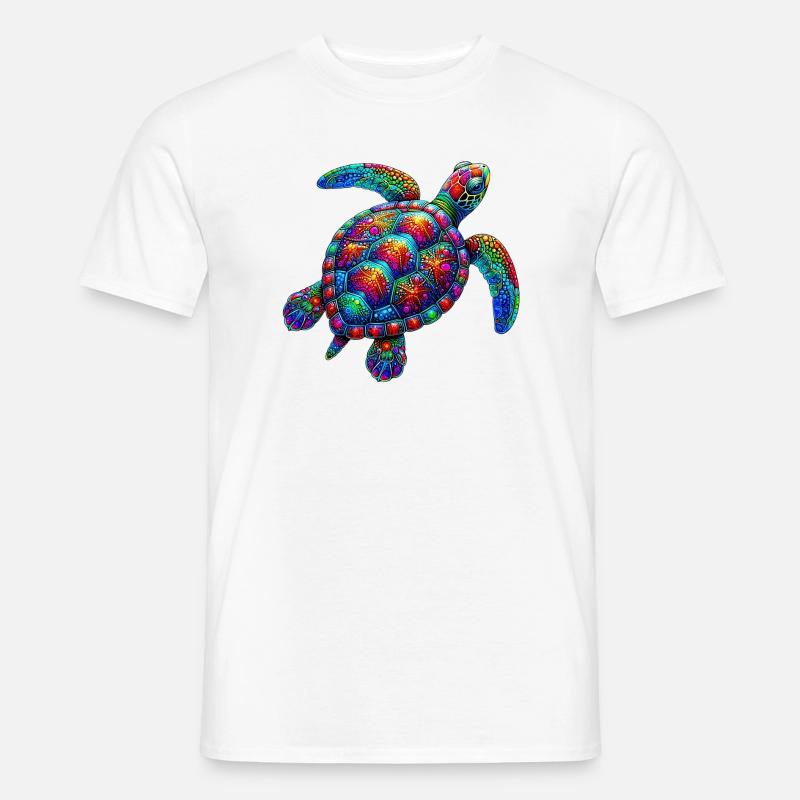 Schildkröte - Männer T-Shirt - Weiß