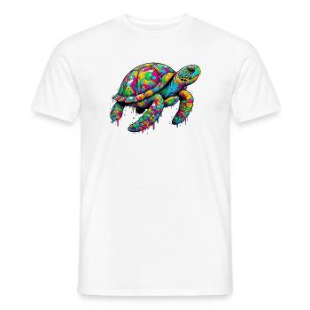 Turtle - Men's T-Shirt - white - Front - AI Model Male 178 dark (178cm)