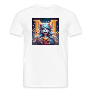 Naschkatzen-Clown 3D - Männer T-Shirt - Weiß - Vorne - AI Model Male 178 dark (178cm)
