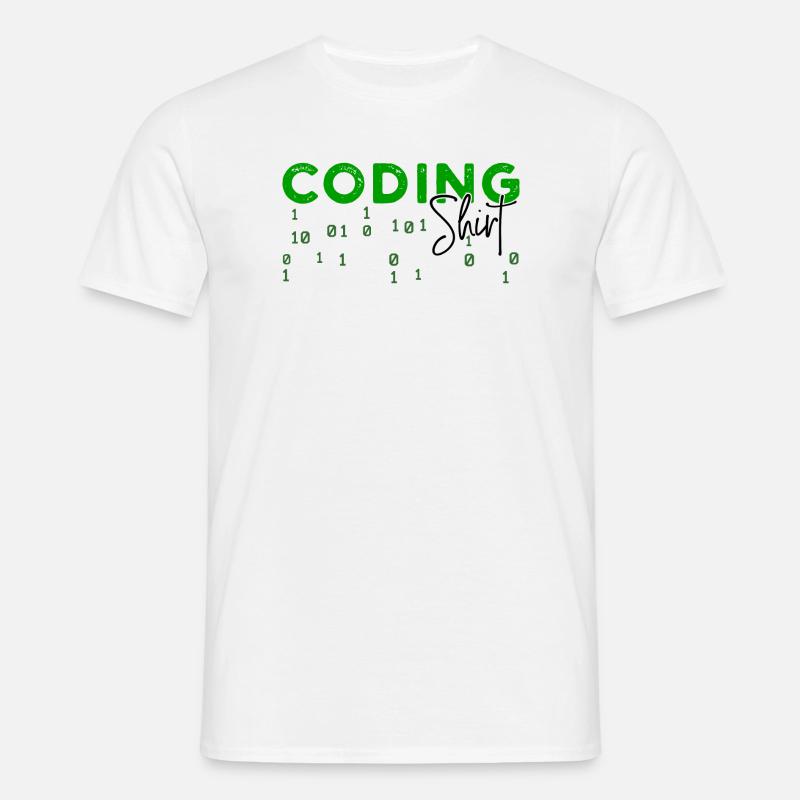 Coden Developer Programmierer Webentwickler Spruch - Männer T-Shirt - Weiß