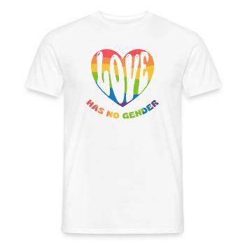 Love has no gender - Männer T-Shirt - Weiß - Vorne - AI Model Male 178 dark (178cm)