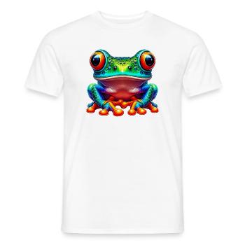 Frog - Men's T-Shirt - white - Front - AI Model Male 178 dark (178cm)