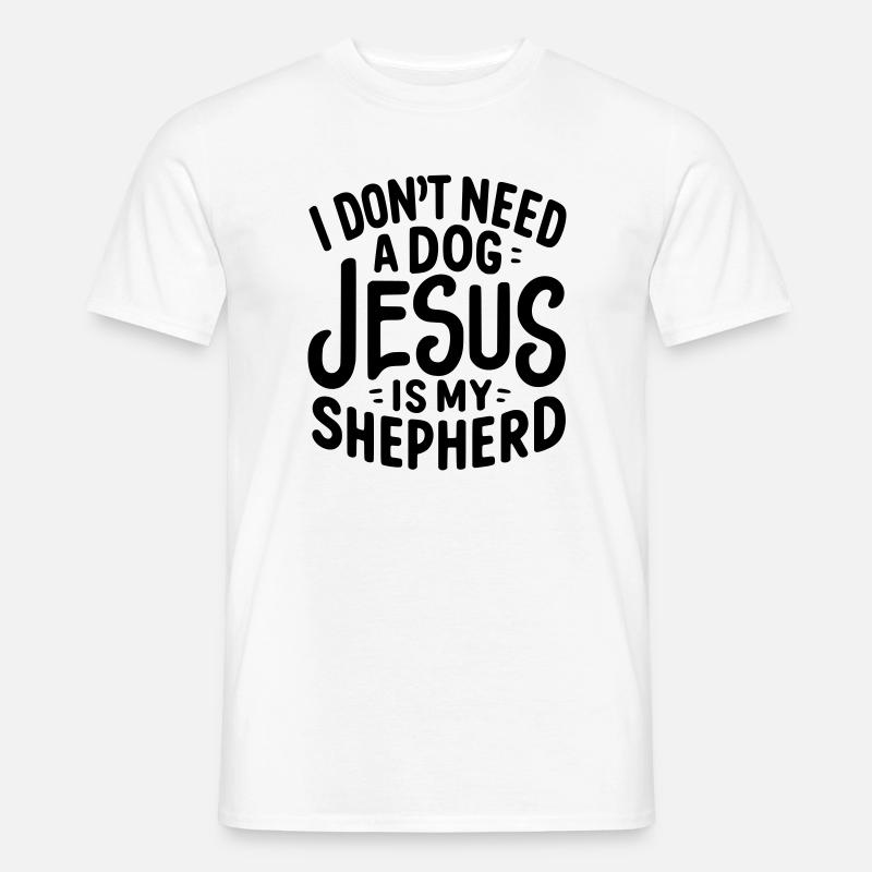 Jesus is my Shepherd - Men's T-Shirt - white