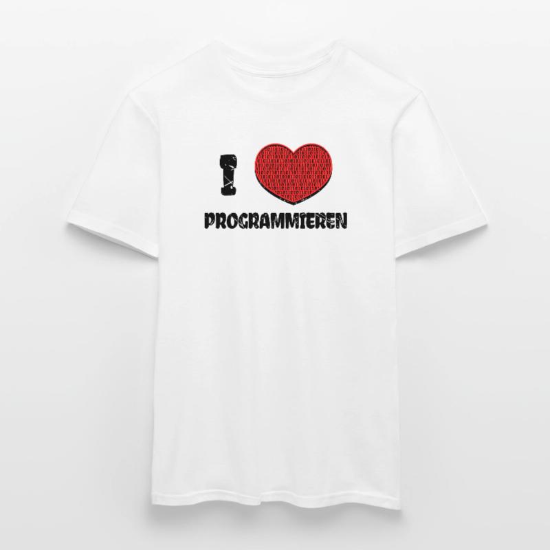 Developer Herz Webentwickler Statement Computer Männer T-Shirt