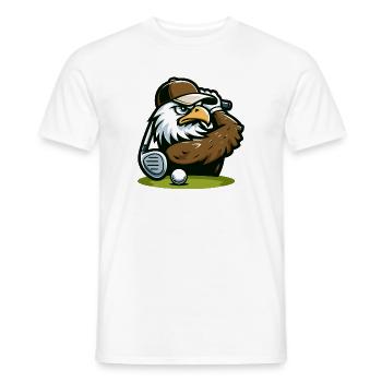 Eagle Ace: Der Golf-Pro - Männer T-Shirt - Weiß - Vorne - AI Model Male 178 dark (178cm)