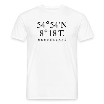 Westerland - Männer T-Shirt - Weiß - Vorne - AI Model Male 178 dark (178cm)