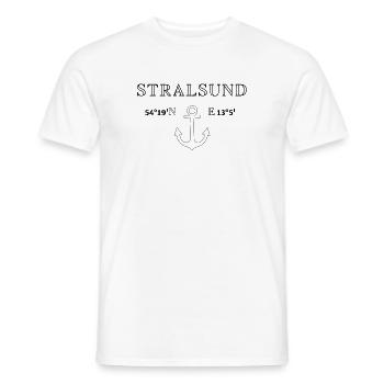 Stralsund - Men's T-Shirt - white - Front - AI Model Male 178 dark (178cm)