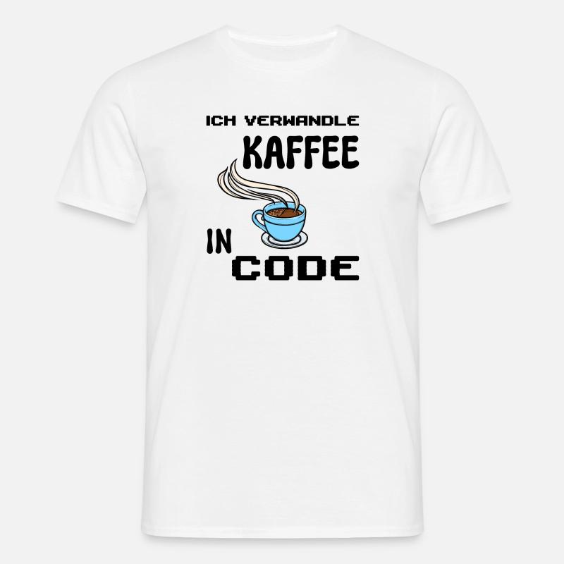 Coden Computerfreak Déclaration du développeur Nerd - T-shirt Homme - blanc