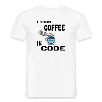 Code Programmer Scripting Statement Developer - Men's T-Shirt - white - Front - AI Model Male 178 dark (178cm)