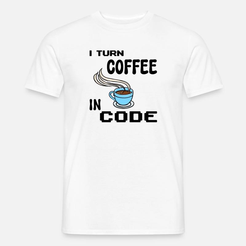 Programmeur de code Scripting Statement Développeur - T-shirt homme - blanc