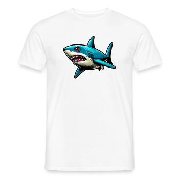 Requin - T-shirt homme - blanc - Devant - AI Model Male 178 dark (178cm)