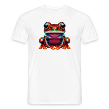Frog - Men's T-Shirt - white - Front - AI Model Male 178 dark (178cm)