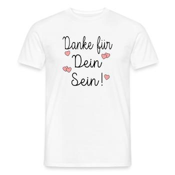 DANKE FÜR DEIN SEIN ACHTSAMKEIT - Männer T-Shirt - Weiß - Vorne - AI Model Male 178 dark (178cm)