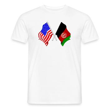 Flag USA flag Afghanistan - Men's T-Shirt - white - Front - AI Model Male 178 dark (178cm)
