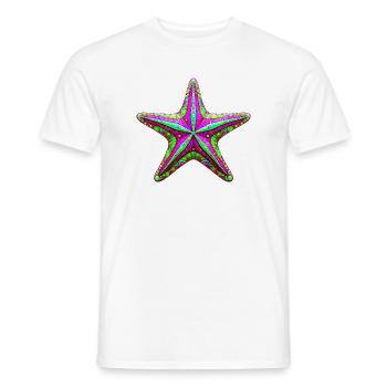 Seestern - Männer T-Shirt - Weiß - Vorne - AI Model Male 178 dark (178cm)