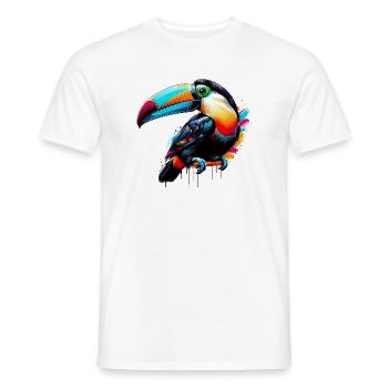 Tukan - Männer T-Shirt - Weiß - Vorne - AI Model Male 178 dark (178cm)