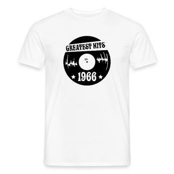 Millésime 1966 - T-shirt homme - blanc - Devant - AI Model Male 178 dark (178cm)