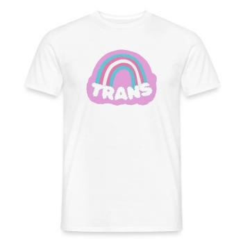 Transgender - Men's T-Shirt - white - Front - AI Model Male 178 dark (178cm)
