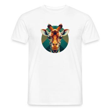 Giraffe Prism Circular - Men's T-Shirt - white - Front - AI Model Male 178 dark (178cm)