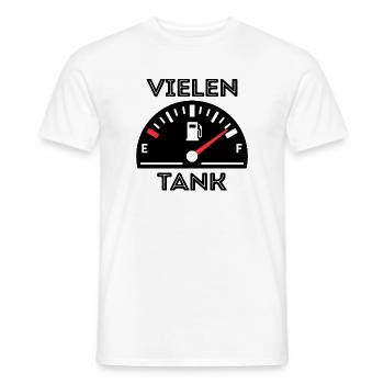 Pompe à carburant de déclaration de ravitaillement en essence de station-service - T-shirt homme - blanc - Devant - AI Model Male 178 dark (178cm)