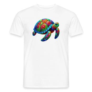 Schildkröte - Männer T-Shirt - Weiß - Vorne - AI Model Male 178 dark (178cm)