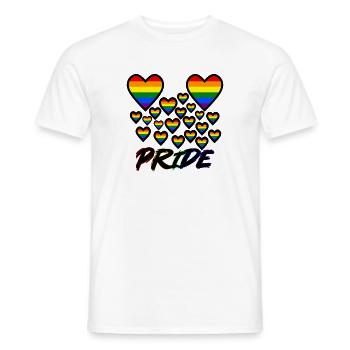 PRIDE - Männer T-Shirt - Weiß - Vorne - AI Model Male 178 dark (178cm)