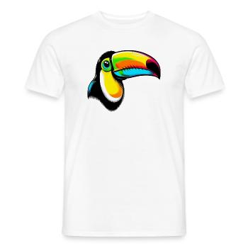 Toucan - Men's T-Shirt - white - Front - AI Model Male 178 dark (178cm)