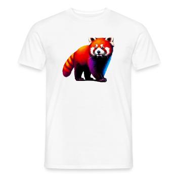 Kleiner Panda - Männer T-Shirt - Weiß - Vorne - AI Model Male 178 dark (178cm)