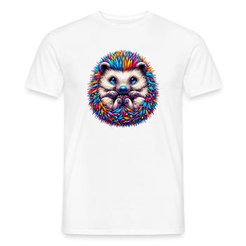 Hedgehog - Men's T-Shirt - white - Front - AI Model Male 178 dark (178cm)