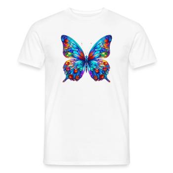 Schmetterling - Männer T-Shirt - Weiß - Vorne - AI Model Male 178 dark (178cm)