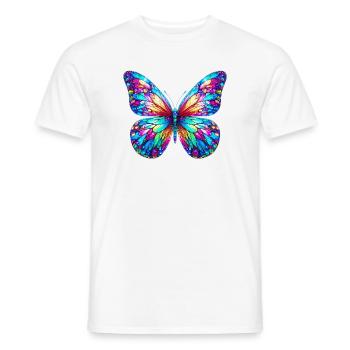 Schmetterling - Männer T-Shirt - Weiß - Vorne - AI Model Male 178 dark (178cm)