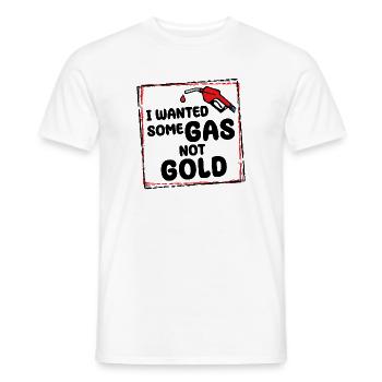 Déclaration de la pompe à essence de la station-service de ravitaillement - T-shirt homme - blanc - Devant - AI Model Male 178 dark (178cm)