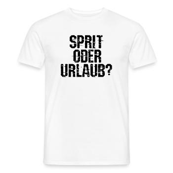 Déclaration de ravitaillement en carburant du stockage d’énergie de la station-service - T-shirt homme - blanc - Devant - AI Model Male 178 dark (178cm)