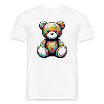 Orso orsacchiotto Osito de peluche - Camiseta hombre - blanco - delante - AI Model Male 178 dark (178cm)