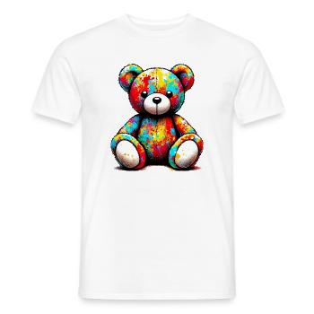 Orso orsacchiotto Teddy Bear - Men's T-Shirt - white - Front - AI Model Male 178 dark (178cm)