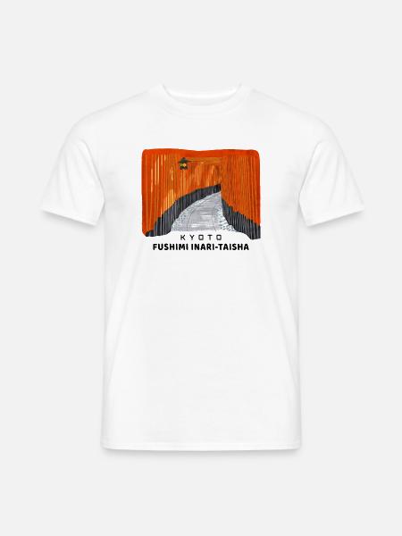 Kyoto, rote Torii, Fushimi Inari Taisha, Japan - Männer T-Shirt - Weiß